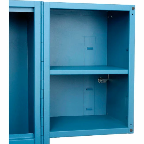 Global Industrial Countertop Fold-Out Computer Cabinet, Blue 13 Global Industrial Countertop Fold-Out Computer Cabinet, Blue - Image 13