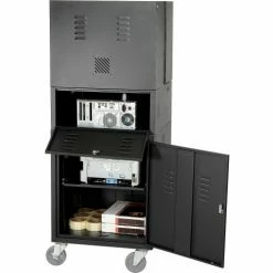 Global Industrial Mobile Fold-Out Computer Cabinet, Black, Assembled 49 Global Industrial Mobile Fold-Out Computer Cabinet, Black, Assembled -Outlet Desks & Workstations Store 695429BK 07