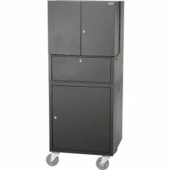 Global Industrial Mobile Fold-Out Computer Cabinet, Black, Assembled 53 Global Industrial Mobile Fold-Out Computer Cabinet, Black, Assembled -Outlet Desks & Workstations Store 695429BK 11
