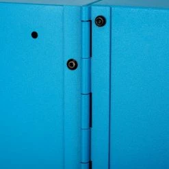 Global Industrial™ Mobile Fold-Out Computer Cabinet, Blue, Unassembled -Outlet Desks & Workstations Store 695429BL 20