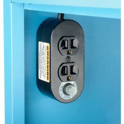 Global Industrial™ Mobile Fold-Out Computer Cabinet, Blue, Unassembled -Outlet Desks & Workstations Store 695429BL 31