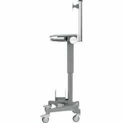 Global Industrial Mobile Sit-Stand Computer Workstation, Gray 42 Global Industrial Mobile Sit-Stand Computer Workstation, Gray -Outlet Desks & Workstations Store 695436 09