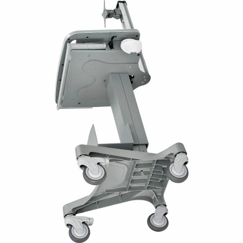 Global Industrial Mobile Sit-Stand Computer Workstation, Gray 22 Global Industrial Mobile Sit-Stand Computer Workstation, Gray - Image 22