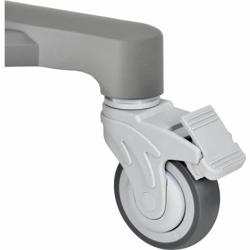 Global Industrial Mobile Sit-Stand Computer Workstation, Gray 27 Global Industrial Mobile Sit-Stand Computer Workstation, Gray - Image 27