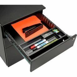 Interion By Global Industrial Interion® 3 Drawer Low File Cabinet - Black -Outlet Desks & Workstations Store 695450 09