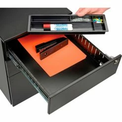 Interion By Global Industrial Interion® 3 Drawer Low File Cabinet - Black -Outlet Desks & Workstations Store 695450 10