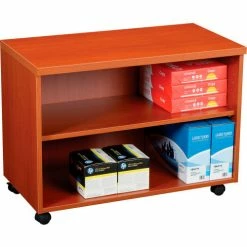 Interion By Global Industrial Interion® 30" Under Desk Storage Cabinet - Cherry