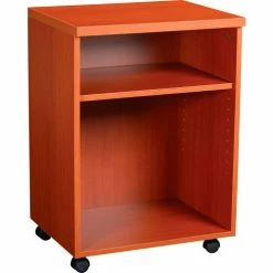 Interion By Global Industrial Interion® 20" Under Desk Storage Cabinet - Cherry -Outlet Desks & Workstations Store 695516 04