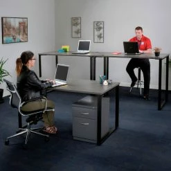 Interion By Global Industrial Interion® 2 Drawer Box/File Pedestal - 21-3/4"H - Charcoal 27 Interion By Global Industrial Interion® 2 Drawer Box/File Pedestal - 21-3/4"H - Charcoal -Outlet Desks & Workstations Store 695600 01 3