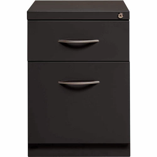 Interion By Global Industrial Interion® 2 Drawer Box/File Pedestal - 21-3/4"H - Charcoal 1 Interion By Global Industrial Interion® 2 Drawer Box/File Pedestal - 21-3/4"H - Charcoal
