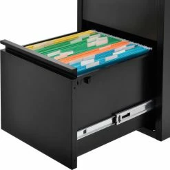 Interion By Global Industrial Interion® Steel Teachers Desk 48x30 - Gray Top with Black Frame -Outlet Desks & Workstations Store 695631GY 04