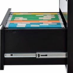 Interion By Global Industrial Interion® Steel Teachers Desk 48x30 - Gray Top with Black Frame -Outlet Desks & Workstations Store 695631GY 05