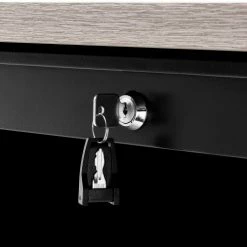 Interion By Global Industrial Interion® Steel Teachers Desk 48x30 - Gray Top with Black Frame -Outlet Desks & Workstations Store 695631GY 10