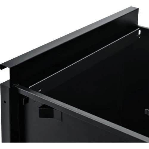 Interion By Global Industrial Interion® Steel Teachers Desk, 60"W x 30"D, Walnut Top with Black Frame 6 Interion By Global Industrial Interion® Steel Teachers Desk, 60"W x 30"D, Walnut Top with Black Frame - Image 6