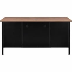 Interion By Global Industrial Interion® Steel Teachers Desk, 60"W x 30"D, Walnut Top with Black Frame 35 Interion By Global Industrial Interion® Steel Teachers Desk, 60"W x 30"D, Walnut Top with Black Frame -Outlet Desks & Workstations Store 695632WN 13