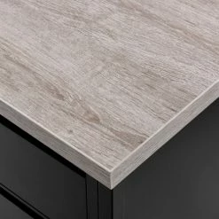 Interion By Global Industrial Interion® Steel Teachers Desk 72x30 - Gray Top with Black Frame -Outlet Desks & Workstations Store 695633GY 11