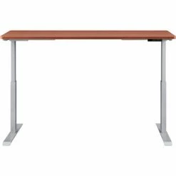 Interion By Global Industrial Interion® Electric Height Adjustable Desk, 72"W x 24"D, Cherry W/ Gray Base 18 Interion By Global Industrial Interion® Electric Height Adjustable Desk, 72"W x 24"D, Cherry W/ Gray Base -Outlet Desks & Workstations Store 695778CHGY 02