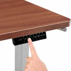 Interion By Global Industrial Interion® Electric Height Adjustable Desk, 72"W x 30"D, Cherry W/ Gray Base 20 Interion By Global Industrial Interion® Electric Height Adjustable Desk, 72"W x 30"D, Cherry W/ Gray Base -Outlet Desks & Workstations Store 695778CHGY 04 1