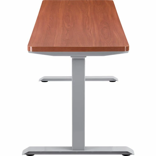 Interion By Global Industrial Interion® Electric Height Adjustable Desk, 72"W x 24"D, Cherry W/ Gray Base 6 Interion By Global Industrial Interion® Electric Height Adjustable Desk, 72"W x 24"D, Cherry W/ Gray Base - Image 6