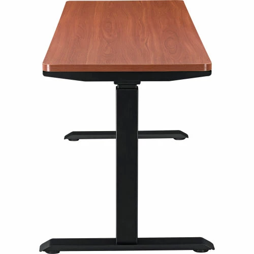 Interion By Global Industrial Interion® Electric Height Adjustable Desk, 72"W x 30"D, Cherry W/ Black Base 6 Interion By Global Industrial Interion® Electric Height Adjustable Desk, 72"W x 30"D, Cherry W/ Black Base - Image 6