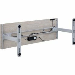 Interion By Global Industrial Interion® Electric Height Adjustable Desk, 72"W x 30"D, Gray W/ Gray Base -Outlet Desks & Workstations Store 695778GYGY 06