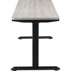 Interion By Global Industrial Interion® Electric Height Adjustable Desk, 72"W x 30"D, Gray W/ Black Base -Outlet Desks & Workstations Store 695778GY 05