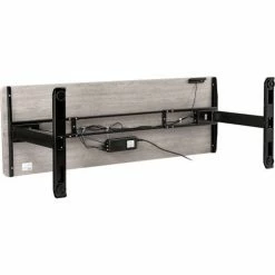 Interion By Global Industrial Interion® Electric Height Adjustable Desk, 72"W x 30"D, Gray W/ Black Base -Outlet Desks & Workstations Store 695778GY 06