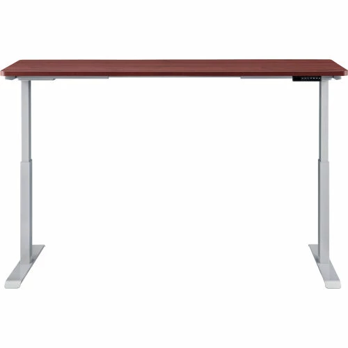 Interion By Global Industrial Interion® Electric Height Adjustable Desk, 72"W x 30"D, Mahogany W/ Gray Base 3 Interion By Global Industrial Interion® Electric Height Adjustable Desk, 72"W x 30"D, Mahogany W/ Gray Base - Image 3