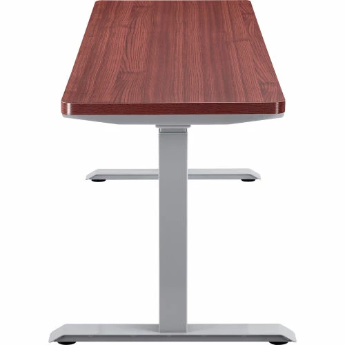 Interion By Global Industrial Interion® Electric Height Adjustable Desk, 72"W x 30"D, Mahogany W/ Gray Base 6 Interion By Global Industrial Interion® Electric Height Adjustable Desk, 72"W x 30"D, Mahogany W/ Gray Base - Image 6
