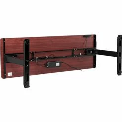 Interion By Global Industrial Interion® Electric Height Adjustable Desk, 72"W x 24"D, Mahogany W/ Black Base -Outlet Desks & Workstations Store 695778MH 06 1