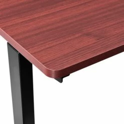 Interion By Global Industrial Interion® Electric Height Adjustable Desk, 72"W x 30"D, Mahogany W/ Black Base -Outlet Desks & Workstations Store 695778MH 07