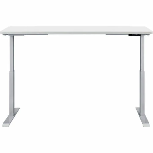 Interion By Global Industrial Interion® Electric Height Adjustable Desk, 72"W x 24"D, White W/ Gray Base 3 Interion By Global Industrial Interion® Electric Height Adjustable Desk, 72"W x 24"D, White W/ Gray Base - Image 3