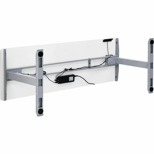 Interion By Global Industrial Interion® Electric Height Adjustable Desk, 72"W x 24"D, White W/ Gray Base 7 Interion By Global Industrial Interion® Electric Height Adjustable Desk, 72"W x 24"D, White W/ Gray Base - Image 7
