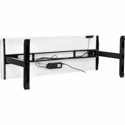 Interion By Global Industrial Interion® Electric Height Adjustable Desk, 72"W x 30"D, White W/ Black Base -Outlet Desks & Workstations Store 695778WH 06