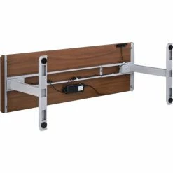 Interion By Global Industrial Interion® Electric Height Adjustable Desk, 72"W x 30"D, Walnut W/ Gray Base -Outlet Desks & Workstations Store 695778WNGY 06 1