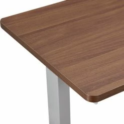 Interion By Global Industrial Interion® Electric Height Adjustable Desk, 72"W x 24"D, Walnut W/ Gray Base -Outlet Desks & Workstations Store 695778WNGY 07