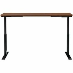 Interion By Global Industrial Interion® Electric Height Adjustable Desk, 72"W x 30"D, Walnut W/ Black Base 18 Interion By Global Industrial Interion® Electric Height Adjustable Desk, 72"W x 30"D, Walnut W/ Black Base -Outlet Desks & Workstations Store 695778WN 02 1