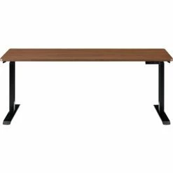 Interion By Global Industrial Interion® Electric Height Adjustable Desk, 72"W x 30"D, Walnut W/ Black Base 19 Interion By Global Industrial Interion® Electric Height Adjustable Desk, 72"W x 30"D, Walnut W/ Black Base -Outlet Desks & Workstations Store 695778WN 03 1