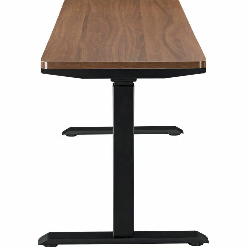 Interion By Global Industrial Interion® Electric Height Adjustable Desk, 72"W x 24"D, Walnut W/ Black Base 6 Interion By Global Industrial Interion® Electric Height Adjustable Desk, 72"W x 24"D, Walnut W/ Black Base - Image 6