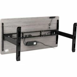 Interion By Global Industrial Interion® Electric Height Adjustable Desk, 60"W x 30"D, Gray W/ Black Base -Outlet Desks & Workstations Store 695780GY 06 1