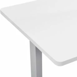Interion By Global Industrial Interion® Electric Height Adjustable Desk, 60"W x 30"D, White W/ Gray Base -Outlet Desks & Workstations Store 695780WHGY 07