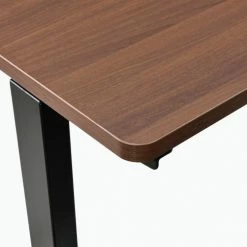 Interion By Global Industrial Interion® Electric Height Adjustable Desk, 48"W x 30"D, Walnut W/ Black Base -Outlet Desks & Workstations Store 695780WN 07