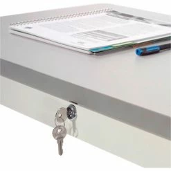 Global Industrial™ Locking Keyboard Drawer - Beige -Outlet Desks & Workstations Store 706543BG 04