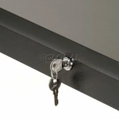 Global Industrial™ Locking Keyboard Drawer - Black -Outlet Desks & Workstations Store 706543BK 07