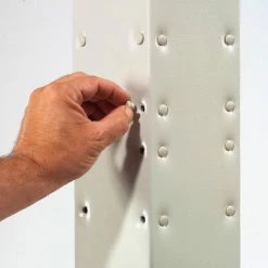 Global Industrial™ 81"H Steel Post with Fixed Base - Beige -Outlet Desks & Workstations Store 752151 12