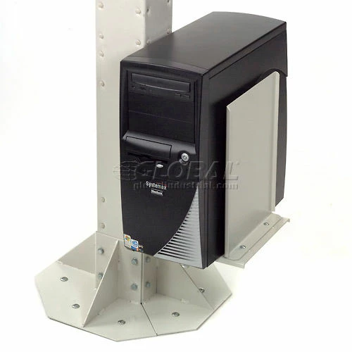 Global Industrial 81"H Floor Mount Orbit Computer Kiosk with VESA Mount & Power Outlet, Beige 16 Global Industrial 81"H Floor Mount Orbit Computer Kiosk with VESA Mount & Power Outlet, Beige - Image 16