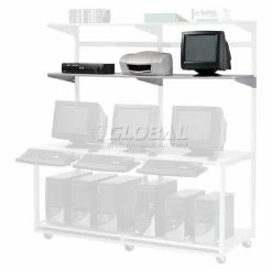 Global Industrial™ Additional 72"W x 18"D Shelf for LAN Workstation, 1/Pack