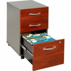 Bush Business Furniture Bush Furniture Three Drawer File Cabinet (Unassembled) - Hansen Cherry - Series C