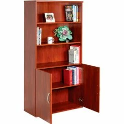 Bush Business Furniture Bush Furniture Half Height Door Kit (2 Doors) - Hansen Cherry - Series C -Outlet Desks & Workstations Store 773279DC 03