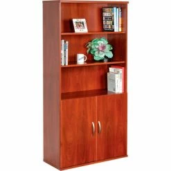Bush Business Furniture Bush Furniture Half Height Door Kit (2 Doors) - Hansen Cherry - Series C -Outlet Desks & Workstations Store 773279DC 05